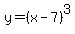 y=%28x-7%29%5E3