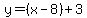 y=%28x-8%29%2B3