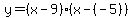 y=%28x-9%29%28x-%28-5%29%29