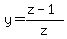y=%28z-1%29%2Fz