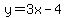 y=%2B3x-4