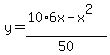 y=+%2810%2A6x-x%5E2%29%2F50
