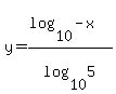 y=+%28log+%2810%2C-x%29%29%2Flog+%2810%2C5%29+