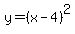 y=+%28x-4%29%5E2