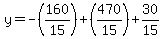 y=+-%28160%2F15%29%2B%28470%2F15%29%2B30%2F15