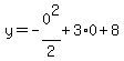 y=+-0%5E2%2F2%2B3%2A0%2B8