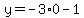 y=+-3%2A0+-+1