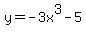 y=+-3x%5E3-5+