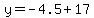 y=+-4.5%2B17