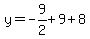 y=+-9%2F2%2B9%2B8