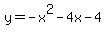 y=+-x%5E2-4x-4