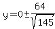 y=+0+%2B-+%2864%29%2Fsqrt%28145%29