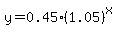 y=+0.45%281.05%29%5Ex