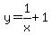 y=+1%2Fx%2B1