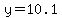 y=+10.1