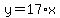 y=+17.00%2Ax