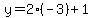 y=+2%28-3%29%2B1