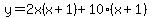 y=+2x%28x%2B1%29%2B10%28x%2B1%29+