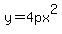 y=+4px%5E2+