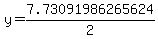 y=+7.73091986265624%2F2+