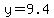 y=+9.4
