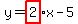 y=+highlight%282%29x-5