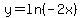 y=+ln%28-2x%29