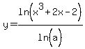 y=+ln%28x%5E3%2B2x-2%29%2Fln%28a%5E%22%22%29