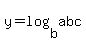 y=+log%28b%2Cabc%29