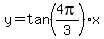 y=+tan%284pi%2F3%29%2Ax