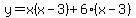 y=+x%28x+-3%29%2B6%28x+-+3%29