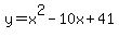 y=+x%5E2-10x%2B41