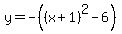 y=-%28%28x%2B1%29%5E2-6%29