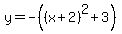 y=-%28%28x%2B2%29%5E2%2B3%29
