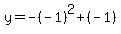 y=-%28-1%29%5E2%2B%28-1%29