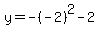 y=-%28-2%29%5E2-2