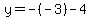 y=-%28-3%29-4