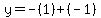 y=-%281%29%2B%28-1%29