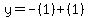 y=-%281%29%2B%281%29