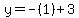y=-%281%29%2B3