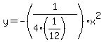 y=-%281%2F%284%2A%281%2F12%29%29%29x%5E2