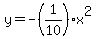 y=-%281%2F10%29x%5E2