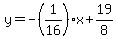 y=-%281%2F16%29x%2B19%2F8