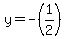 y=-%281%2F2%29