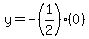 y=-%281%2F2%29%280%29