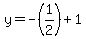 y=-%281%2F2%29%2B1