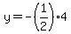 y=-%281%2F2%294