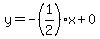 y=-%281%2F2%29x%2B0