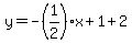 y=-%281%2F2%29x%2B1%2B2