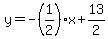y=-%281%2F2%29x%2B13%2F2